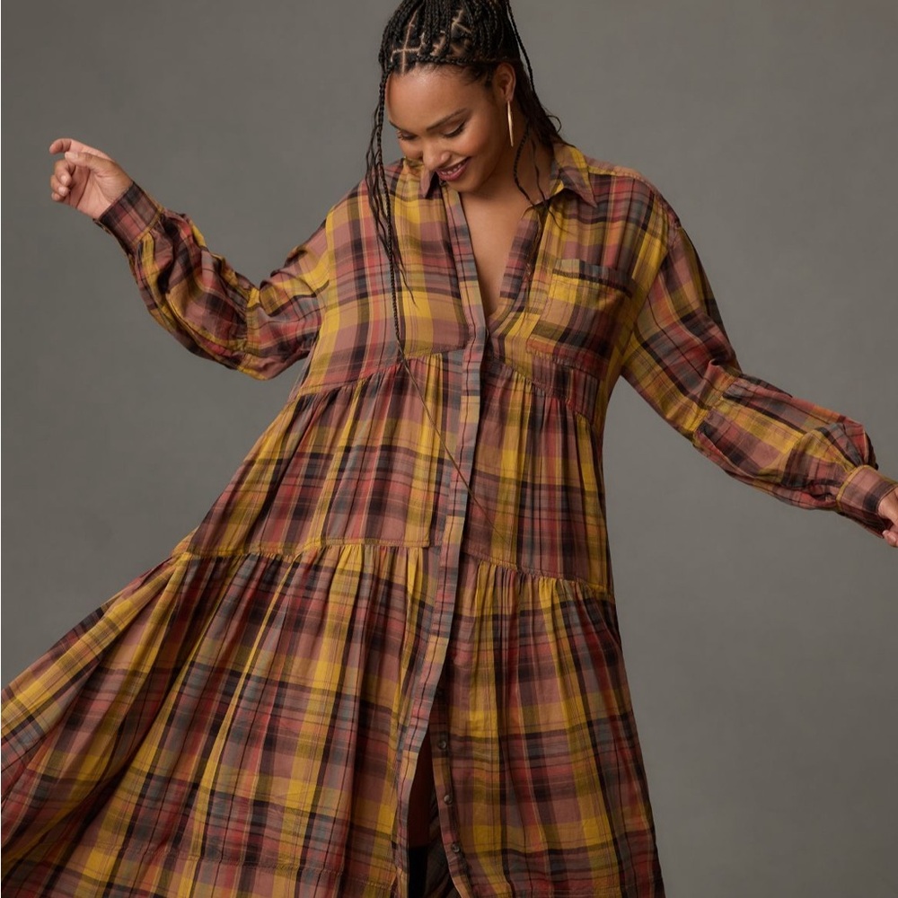 New without tags Anthropologie plaid dress